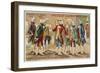 Frederick the Great Receiving Artists and Scholars at His Court-null-Framed Giclee Print