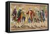 Frederick the Great Receiving Artists and Scholars at His Court-null-Framed Stretched Canvas