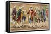 Frederick the Great Receiving Artists and Scholars at His Court-null-Framed Stretched Canvas