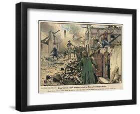 Frederick the Great Visiting the Ruins of the Burned Town of Kustrin-Carl Rochling-Framed Giclee Print