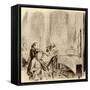 FREDERICK THE GREAT --Adolph Friedrich Erdmann von Menzel-Framed Stretched Canvas