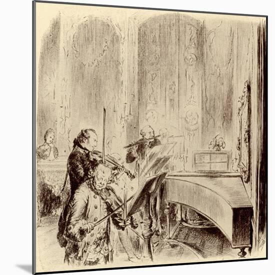 FREDERICK THE GREAT --Adolph Friedrich Erdmann von Menzel-Mounted Giclee Print