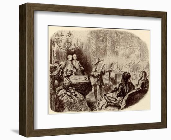 FREDERICK THE GREAT --Adolph Friedrich Erdmann von Menzel-Framed Giclee Print