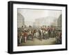 Frederick VI of Denmark Inspecting Troops in Copenhagen, Coloured Print by Opiz, 1820, Denmark-null-Framed Giclee Print