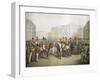 Frederick VI of Denmark Inspecting Troops in Copenhagen, Coloured Print by Opiz, 1820, Denmark-null-Framed Giclee Print