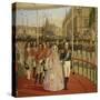 Frederick VII and Princess Marianne in Procession on 22 June 1841 in Copenhagen-null-Stretched Canvas