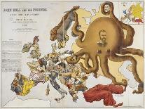 Comic Map of the British Isles, Indicating the Political Situation in 1880-Frederick W Rose-Giclee Print