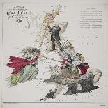 Comic Map of the British Isles, Indicating the Political Situation in 1880-Frederick W Rose-Framed Giclee Print