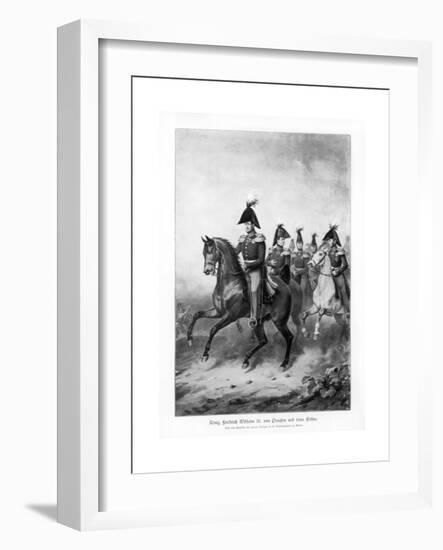 Frederick William III, King of Prussia, and His Sons-Franz Kruger-Framed Giclee Print
