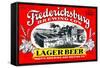 Fredericksburg Brewing Co.'s Lager Beer-null-Framed Stretched Canvas