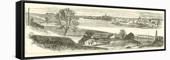 Fredericksburg, from Falmouth, November 1862-null-Framed Stretched Canvas