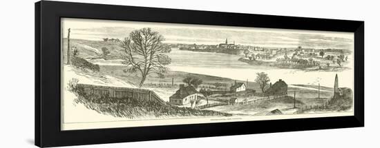 Fredericksburg, from Falmouth, November 1862-null-Framed Giclee Print