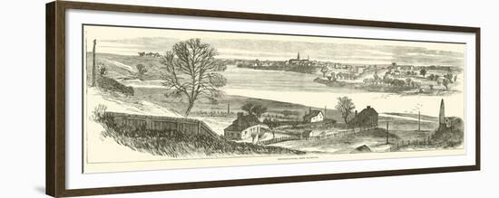 Fredericksburg, from Falmouth, November 1862-null-Framed Premium Giclee Print