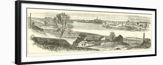 Fredericksburg, from Falmouth, November 1862-null-Framed Premium Giclee Print