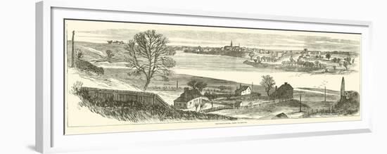 Fredericksburg, from Falmouth, November 1862-null-Framed Premium Giclee Print