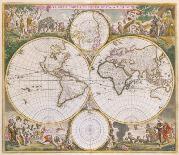 Nova Orbis Tabula in Lucem Edita, c1670-Frederik De Wit-Premium Giclee Print