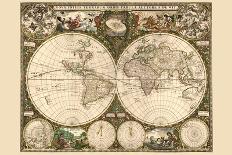 Map of London, 1666-Frederik de Wit-Framed Stretched Canvas