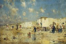 The Beach at Scheveningen, Holland-Frederik Hendrik Kaemmerer-Stretched Canvas