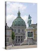 Frederik's Church From the Inner Courtyard of the Amalienborg Palace, Copenhagen, Denmark-James Emmerson-Stretched Canvas