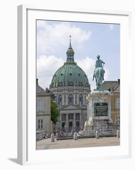 Frederik's Church From the Inner Courtyard of the Amalienborg Palace, Copenhagen, Denmark-James Emmerson-Framed Photographic Print