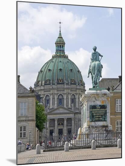 Frederik's Church From the Inner Courtyard of the Amalienborg Palace, Copenhagen, Denmark-James Emmerson-Mounted Photographic Print