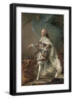 Frederik V in his Anointing Robes, c. 1750-Carl Gustaf Pilo-Framed Giclee Print