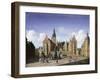 Frederiksborg Castle, the Departure of the Royal Falcon Hunt-Heinrich Hansen-Framed Giclee Print