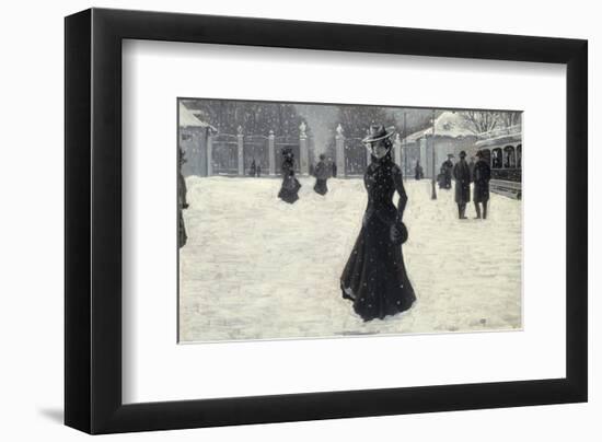 Frederiksborg Park, Copenhagen in Winter-Paul Fischer-Framed Giclee Print