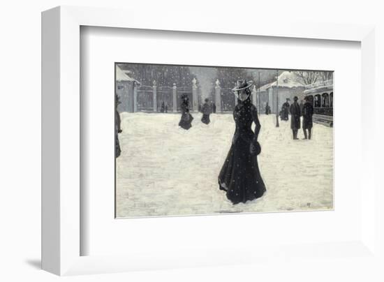 Frederiksborg Park, Copenhagen in Winter-Paul Fischer-Framed Giclee Print