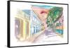 Frederiksted US Virgin Islands Colonial Promenade At Sunset St Croix-M. Bleichner-Framed Stretched Canvas