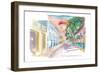 Frederiksted US Virgin Islands Colonial Promenade At Sunset St Croix-M. Bleichner-Framed Premium Giclee Print