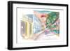 Frederiksted US Virgin Islands Colonial Promenade At Sunset St Croix-M. Bleichner-Framed Premium Giclee Print