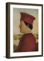 Fredrigo Di Montefeltro, Duke of Urbino, c1465. (1914)-Piero Della Francesca-Framed Giclee Print