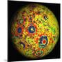 Free-air Lunar Gravity Globe-Stocktrek Images-Mounted Photographic Print