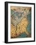 Free and Slave States of America, c. 1850-Science Source-Framed Giclee Print