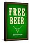 Free Beer Tomorrow College Drinking-null-Framed Stretched Canvas