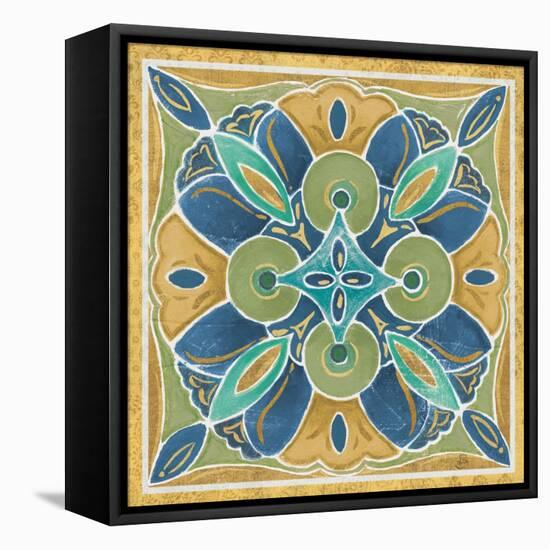 Free Bird Mexican Tiles I-Daphne Brissonnet-Framed Stretched Canvas