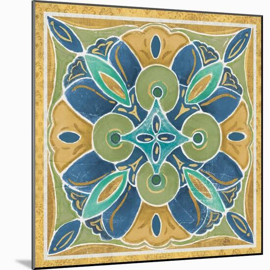 Free Bird Mexican Tiles I-Daphne Brissonnet-Mounted Art Print