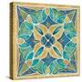 Free Bird Mexican Tiles II-Daphne Brissonnet-Stretched Canvas
