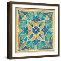 Free Bird Mexican Tiles II-Daphne Brissonnet-Framed Art Print