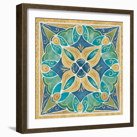 Free Bird Mexican Tiles II-Daphne Brissonnet-Framed Art Print