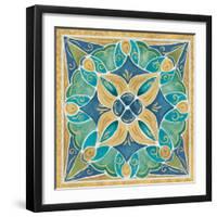 Free Bird Mexican Tiles II-Daphne Brissonnet-Framed Art Print