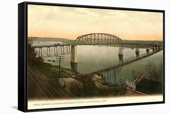 Free Bridge, Little Rock, Arkansas-null-Framed Stretched Canvas