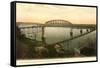 Free Bridge, Little Rock, Arkansas-null-Framed Stretched Canvas