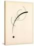 Free Curve to the Point - Accompanying Sound of Geometric Curves, 1925 (Ink on Paper)-Wassily Kandinsky-Stretched Canvas