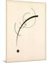 Free Curve to the Point - Accompanying Sound of Geometric Curves, 1925 (Ink on Paper)-Wassily Kandinsky-Mounted Giclee Print