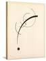 Free Curve to the Point - Accompanying Sound of Geometric Curves, 1925 (Ink on Paper)-Wassily Kandinsky-Stretched Canvas