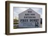 Free Derry Corner, Republican political sign for Free Derry, Bogside Area, Derry, County Londond...-null-Framed Photographic Print