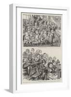 Free Dinners Given to Board School Children at Denmark Terrace Board School, Islington, N-Charles Paul Renouard-Framed Giclee Print