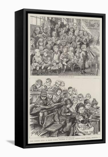 Free Dinners Given to Board School Children at Denmark Terrace Board School, Islington, N-Charles Paul Renouard-Framed Stretched Canvas